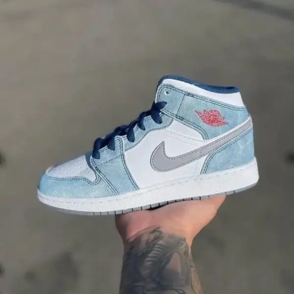 Nike Air Jordan 1 Mid French Blue (Master Quality)