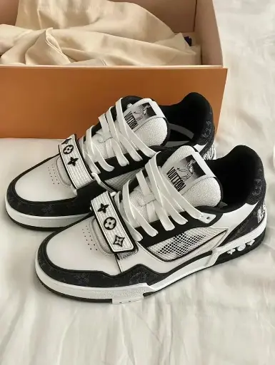 Louis Vuitton LV Trainer "Stripe Black White"