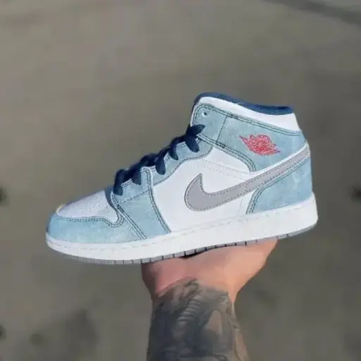 Nike Air Jordan 1 Mid French Blue (Master Quality)
